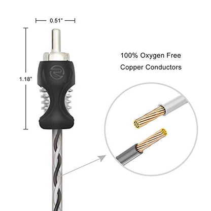 RECOIL RCI617 17ft 6-Channel RCA Audio Cable Twisted Pair Noise Reduction - style: 17ft 6-Channel RCA