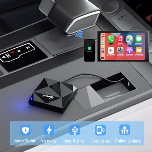 OTTOCAST U2-AIR Wireless CarPlay Adapter for iPhone,Retains Factory Control