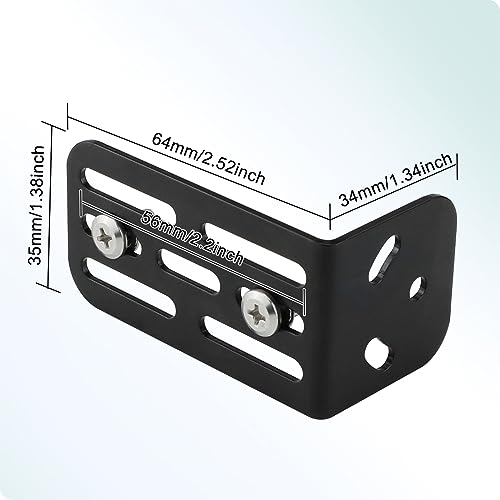 Universal Vehicle Iron Metal Bracket, GreenYi Adjustable L Shape Right Angel Multi-Function Camera Stand Mount, Only Installation Holder for Truck Camera (2PCS) (Pack of 2) - size: Medium (Pack of 2)