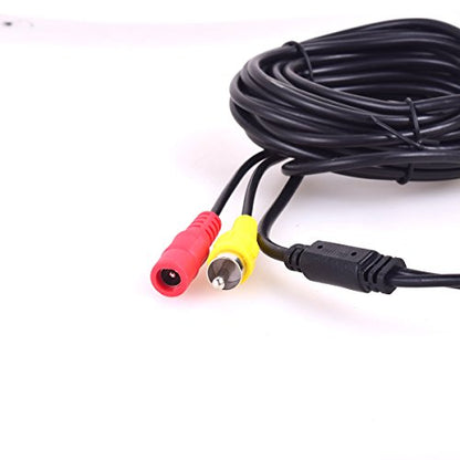 E-Kylin 65FT Backup Camera Video Extension Cable for Truck, RCA Power 2-in-1 Video Cable for CCTV Security Monitor, Bus Trailer Reverse Car Parking (20 Meters) - size: 20m/65ft