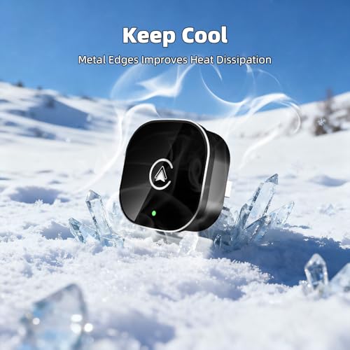 2026 New Wireless CarPlay Adapter for Apple iPhone ＆Android Auto 2 in 1, Mini USB CarPlay Dongle Wired to Wireless, Fast Connection, Compatible with iOS 10+ & Android 11+, Plug and Play (Black) - color: Black