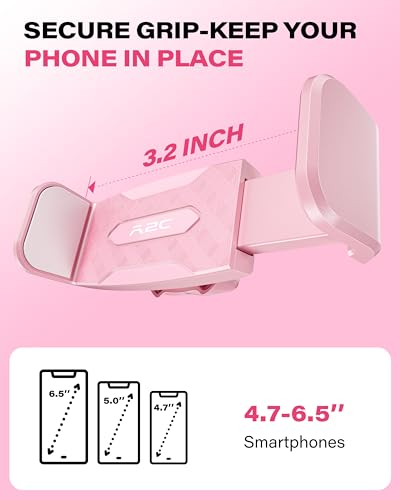 A2C Flexible Phone Holder for Treadmill, Treadmill Phone Mount for Gym - color: Pink