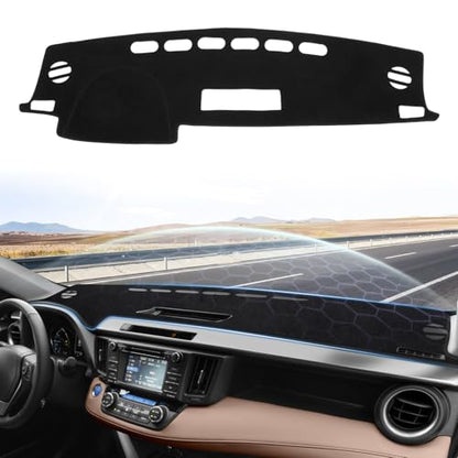 Sunsdrew Dash Cover for 2013-2018 Toyota RAV4 Dashboard Cover Mat for Altima Accessories Sunshade Nonslip Mesh Protector No Glare - size: 13-18 RAV4 Dash Cover