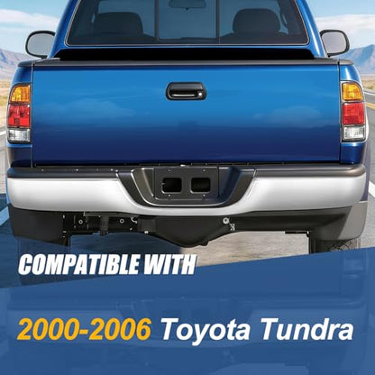 Auto Dynasty Rear Step Bumper Compatible with 2000-2006 Toyota Tundra, Non Parking Sensor Holes, Primered Chrome - color: Chrome Bumper Only