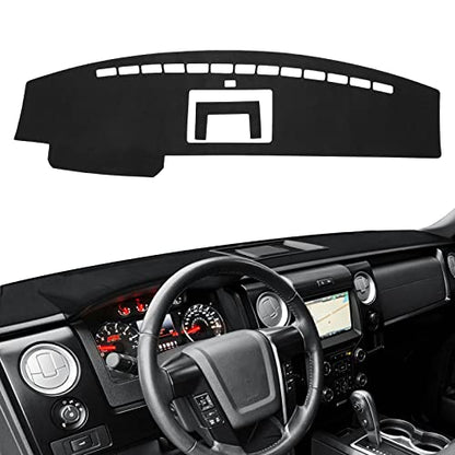 CARTIST Dash Cover Compatible with Ford F-150 F150 Pickup 2009-2014 Accessories Dashboard Cover Mat Non-Slip Pad Carpet Sunshield Protector (with Light Sensor) - size: Ford F-150 F150 Pickup 2009-2014