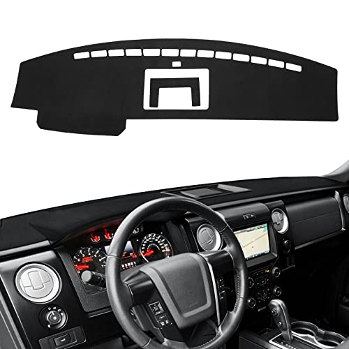 CARTIST Dash Cover Compatible with Ford F-150 F150 Pickup 2009-2014 Accessories Dashboard Cover Mat Non-Slip Pad Carpet Sunshield Protector (with Light Sensor) - size: Ford F-150 F150 Pickup 2009-2014