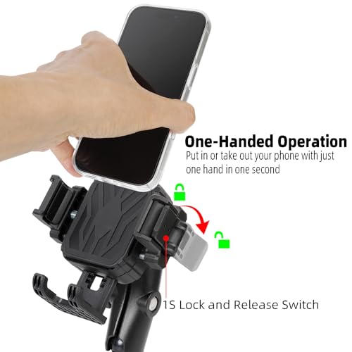 Windshield Phone Mount with Vibration Dampener, Universal Suction Cup Phone Holder for Boat/Car/Truck, 360° Rotation, Camera Friendly, One-Handed 1-Second Lock & Release, Fits 4.7-7" Phones - style: Suction Cup Base