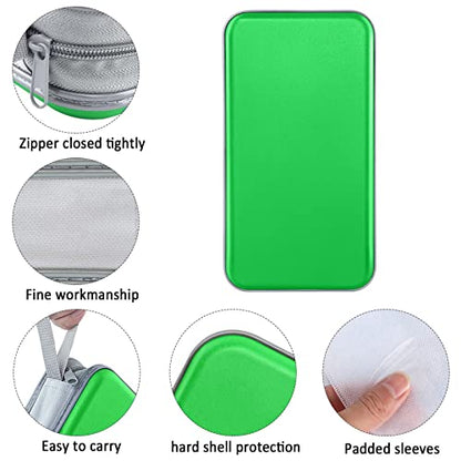 Siveit CD Case Holder, 80 Capacity CD/DVD Case Holders Wallet Hard Plastic CD DVD Disc Cases Storage Binder for Car Home Office Travel (Green) - color: Green