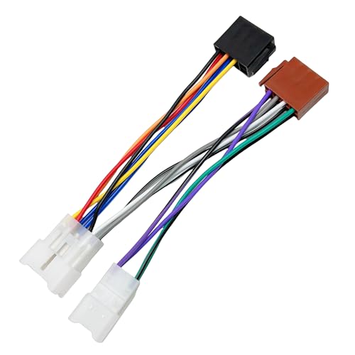 16Pin Aftermarket Radio Wiring Harness for Toyota Tacoma 2005-2020, RAV4 1996-2009, Tundra 2004-2018, Subaru 2010-2019, 16-Pin ISO Radio Wire Cable Car Stereo Power Speaker Adapter - style: 8+8P-2xConnector for Toyota
