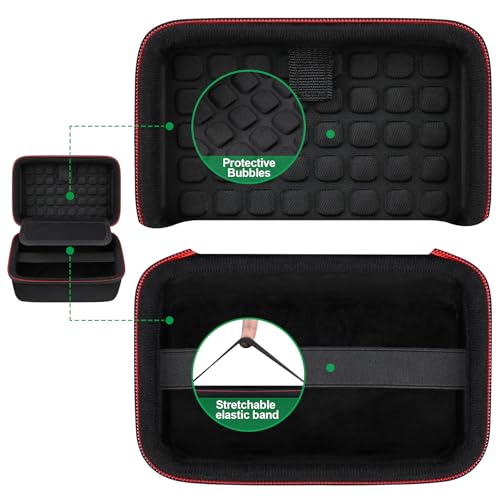 BOVKE GPS Case for 5-5.5" inch Garmin GPS Navigator and Accessories, Black - color: Black+Black