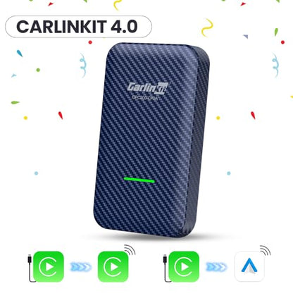 CarlinKit 4.0 Wireless CarPlay 2026 Apple Adapter 2-in-1 CPC200-CP2A