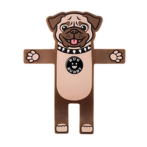 Hug Buddy Air Vent Universal Car Cell Phone Holder, Adjustable, Mount Compatible with iPhone, Samsung Galaxy, LG, Google, Nexus 5X, and Most Smartphones, Pug the Dog - color: Pug the Dog