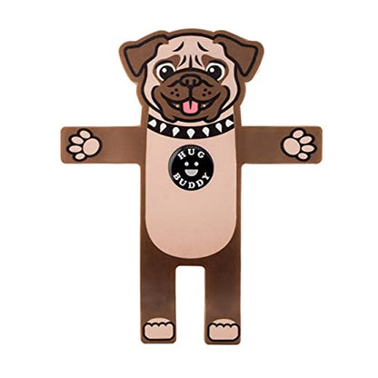 Hug Buddy Air Vent Universal Car Cell Phone Holder, Adjustable, Mount Compatible with iPhone, Samsung Galaxy, LG, Google, Nexus 5X, and Most Smartphones, Pug the Dog - color: Pug the Dog
