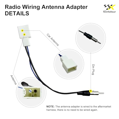 Aftermarket Radio Wiring Adapter Compatible with Toyota 2003-2016, 16Pin Android Car Stereo Harness with Antenna Adapter 20Pin/28Pin SWC Reverse, Fit for Camry Corolla 4Runner RAV4 Tundra - style: with 20Pin/28Pin swc, antenna