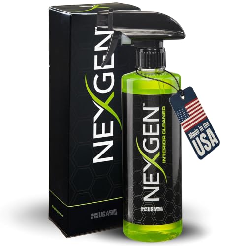 Nexgen Interior Cleaner (16oz) - UV Protection & Residue-Free Professional Finish - On-The-Go Car Detailing - Car Cleaning Supplies - for Leather, Dash, Glass & Upholstery