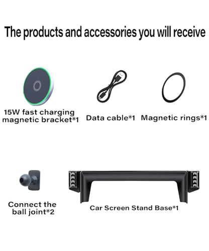 Car Phone Mount for 2026 Toyota RAV4/RAV4 Hybrid 12.9" Screen Accessories - size: fit for 2026 Toyota RAV4 (12.9 Inch Screen)