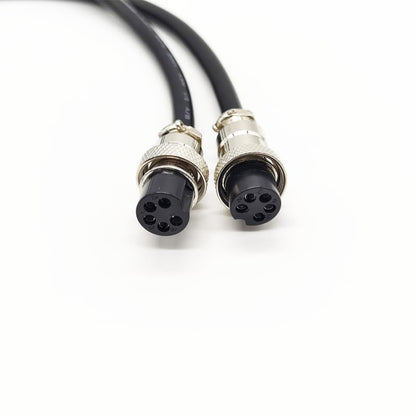 GX16 5 Pin Cable Double Female Head Aviation Cordset, GX16 5 Pin Panel Mount Circular Metal Aviation Connector Adapter Female to Female 20AWG（1Meter） - size: 3.28ft