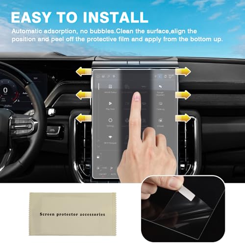 Karltys Upgrade Screen Protector 2025 2026 GMC Yukon 16.8-Inch [No Glare & Fingerprint] for Touchscreen Cover - size: 2025 2026 GMC Yukon