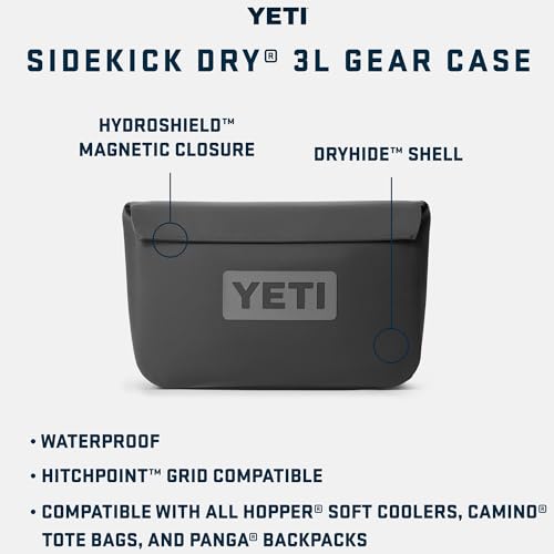 YETI Sidekick Dry 3L Gear Case, Black (Pack of 2) - color: Black, size: Sidekick 3L (Pack of 2)