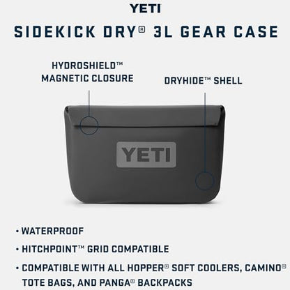 YETI Sidekick Dry 3L Gear Case, Black - color: Black, size: Sidekick 3L