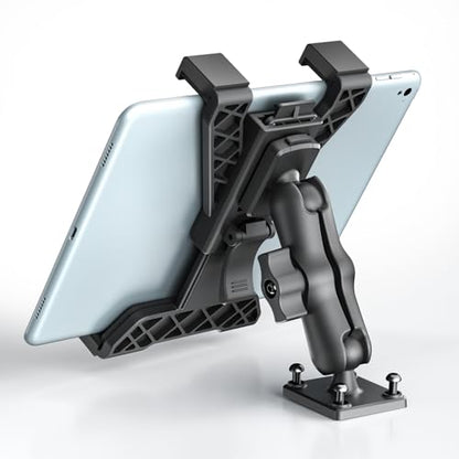 OHLPRO Tablet Holder for Truck, Heavy Duty Drill Base Tablet Car Mount for iPad, mini, Samsung Galaxy (7" - 11") for Dashboard, Desks, Tabletop, ipad Mount Great for Wall, Commercial Vehicles - size: 7-11'' - 1 Arm Mount