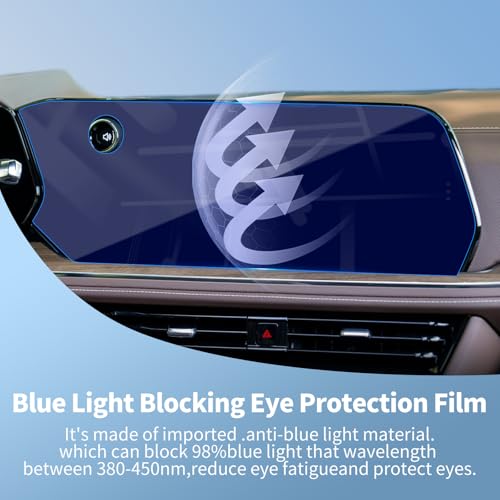 for Chevy 2026 Tahoe/Suburban LT 17.7"+11" Screen Protector Tempered Film - color: for 25-26 Tahoe/Suburban 17.7+11 Blue