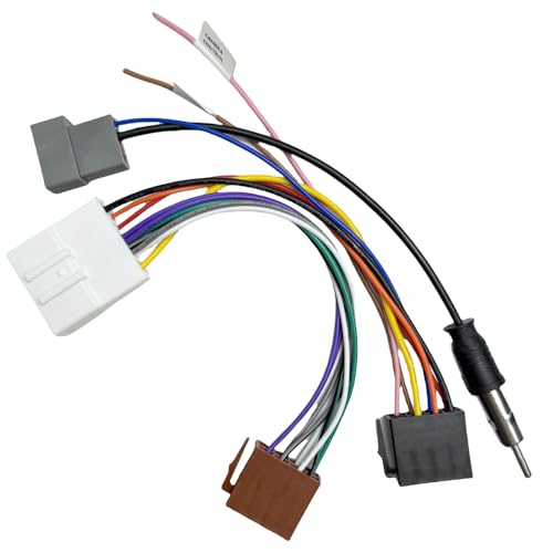 Aftermarket Radio Wiring Harness Compatible with Nissan 2007-2013/Subaru 2008-2014, Universal ISO Car Stereo Adapter with Antenna Adapter Fits for Altima Frontier Rogue Xterra