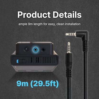 S1 Infinite 9m(29.5ft) Extension Cable for Rear Dash Cam, Backup Camera Extension Cord, Extended Reach, Car Accessories