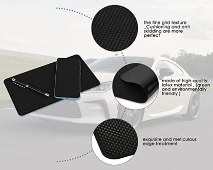 Extra Large 26 x 15cm Magic Anti-Slip Non-Slip Mat Car Dashboard Sticky Pad Adhesive Mat for Cell Phone, CD, Electronic Devices, iPhone, iPod, MP3, MP4, GPS - Black