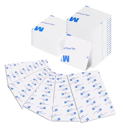 100 Pack Square Double Sided Foam Mounting Tape, Heavy Duty Super Sticky Self-Adhesive Pads, Waterproof Weatherproof Foam Tape for Automotive, Household, Office Decoration, 26mm x 26mm x 2mm
