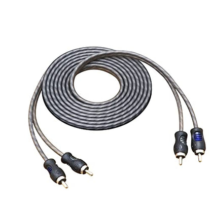 RECOIL RCI29 9ft 2-Channel RCA Audio Cable Twisted Pair Noise Reduction - style: 9ft 2-Channel RCA