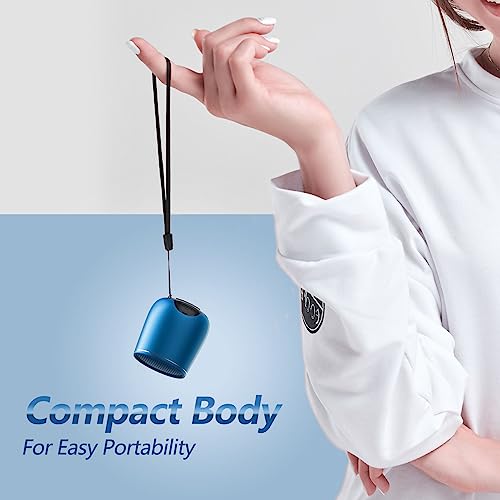 INSMY Small Bluetooth Speaker, Waterproof Mini Portable Wireless Speakers - color: Blue