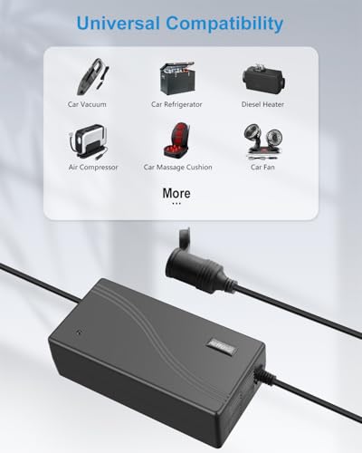 ALITOVE AC to DC Converter 110V to 12V 20.8A 250W(Pro Max) Car Plug to Wall Plug Adapter 120V AC to DC 12 Volt 20A 15A 10A Power Supply Adapter for Car Refrigerator Tire Inflator Vacuum Cleaner - size: 20A(250W Pro Max)