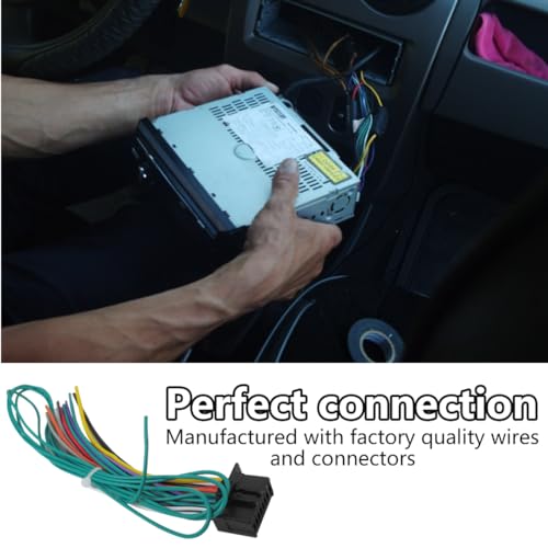 Upgraded Wire Harness Replacement for Pioneer Select AVH-Series Car Radio AVH-120BT AVH-1500NEX AVH-200EX AVH-210EX AVH-211EX AVH-2550NEX AVH-310EX AVH-W4400NEX AVH-X2800BS AVH-X4800BS