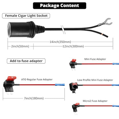 Add-a-Circuit Fuse Tap Kit with Female Cigarette Lighter Socket