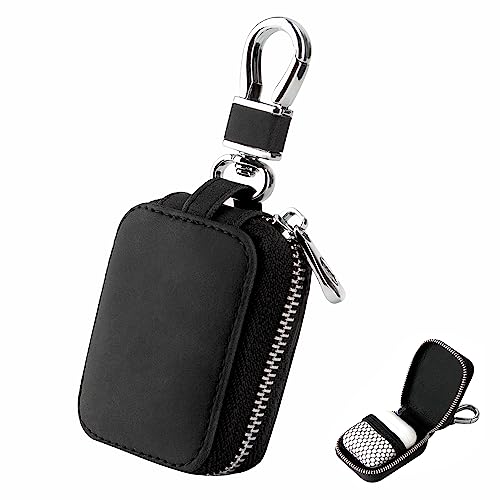 Earbud Case Headphone Storage Case Compatible with Airpods 1/2/3/Pro Wireless Earphones Carrying Pouch Small PU Leather Bag Shockproof Earpods Cover Universal Bag Travel Protection Pouche - color: Black