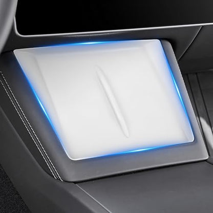 frani Center Console Silicone Mat Designed for Tesla Model 3 Highland Refresh,Non-Slip Design Tesla Model 3 Accessories 2024 2025 2026 White - color: White, style: Model 3 Highland 2024-2026