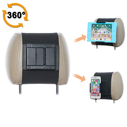 TFY Car Headrest Mount Holder for 10" Fire Tablets for Car Universal Swivel - style: swivel