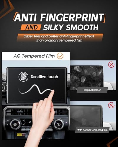 CDEFG Matte Anti Glare for 2025 2026 Toyota Tacoma Screen Protector, 14 Inch Touchscreen, 2024 2025 2026 Tacoma (TRD Pro, Limited, Trailhunter) Accessories Tempered Glass - color: Tacoma 14 Inch Matte