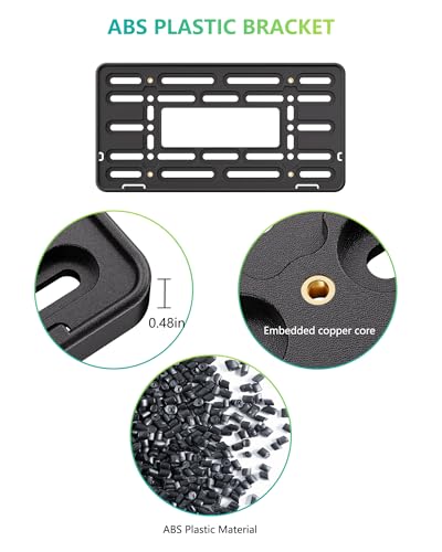 BGGTMO Front License Plate Bracket Holder, Bumper Car Tag Mounting Kit