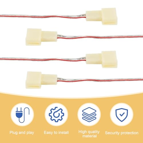 leechio Car Door Speaker Wiring Harness Adapter, Waterproof Audio Adapter Plug Connectors, Plug and Play Bass Speaker Cable Conversion Accessories, Compatible with Mitsubishi Subaru (White)