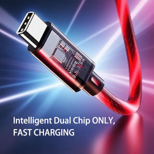 IHAO USB C to C Charger Cable PD Fast Charge and High Speed Sync Visible LED Current Flowing Compatible with All USBC Device-39Inches Red - color: USB C TO C Red