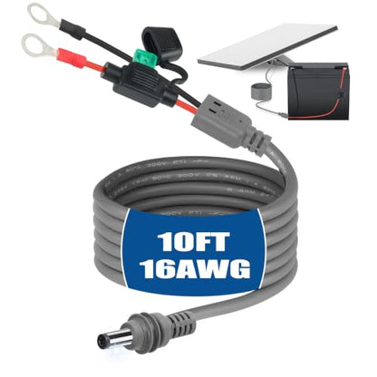 10FT 16AWG Starlink Mini Direct Battery Power Cable [No Boost Converter Needed] Waterproof Starlink Mini Power Cable with 15A Fuse, Starlink Car Adapter – Direct to Car, RV, or Marine Battery - size: 3M