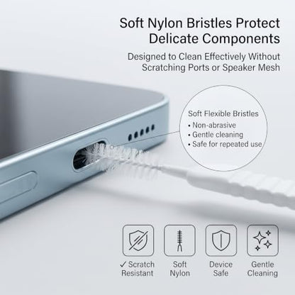 Charging Port Cleaning Kit, Cell Phone Cleaning Kit - 13PCs Phone Charging Port Cleaner - USB C Ports Cleaner Tool - Mini Brushes Cleaners for Speaker, Receiver, Earbuds & Smartphones