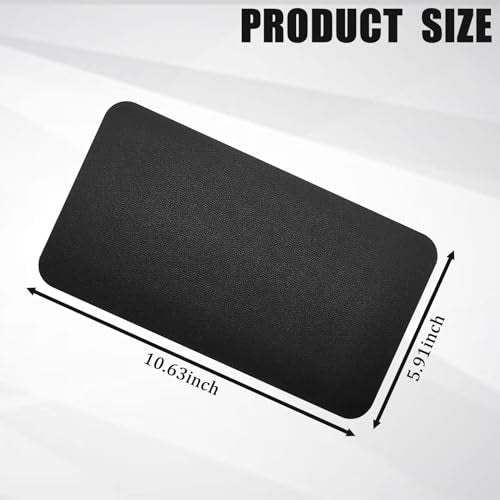 Car Dashboard Anti-Slip Mat, Car Dashboard Accessories Multifunctional Non-Slip Rubber Pad, 10.6"×5.9" Adhesive Sticky Dashboard Gripping Mat for Cell Phones, Sunglasses(Leather Texture)