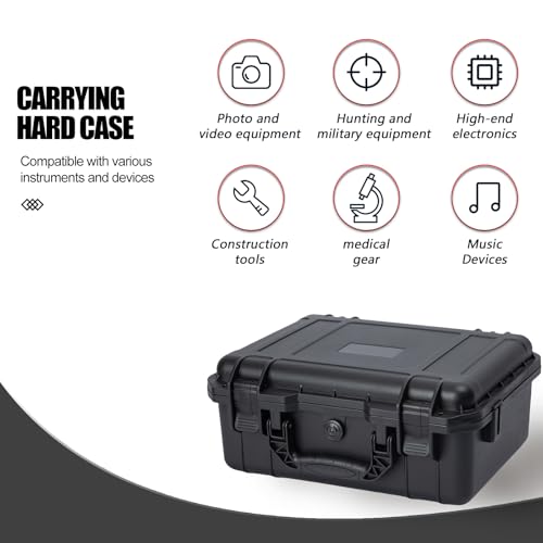 Hard case Waterproof Hard Case with DIY Customizable Foam Insert Portable Protective for Camera Drones Equipments Tools Test Instruments 16.9''x13.7''x7.1'' - color: 16.9''x13.7''x7.1''