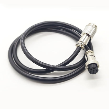 GX16 6 Pin Cable Male to Female Head Aviation Cordset, GX16 6 Pin Panel Mount Circular Metal Aviation Connector Adapter Male to Female（0.5Meter） - size: 1.64ft