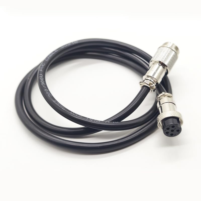 GX16 6 Pin Cable Male to Female Head Aviation Cordset, GX16 6 Pin Panel Mount Circular Metal Aviation Connector Adapter Male to Female（10Meter） - size: 32.8ft