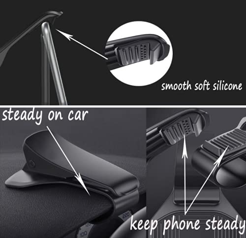 Car Dashboard Mount Holder Stand Clamp Cradle Clip for Cell Phone GPS Navigation Clip on Dash Phone Holder Durable Mount - size: 6.5 inches
