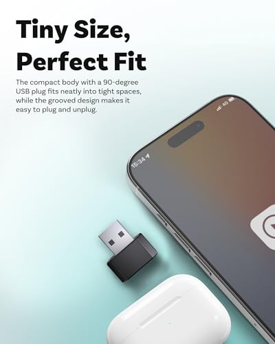OTTOCAST Mini 2-in-1 Wireless CarPlay/Android Auto Adapter,Auto-Reconnect - color: Black (USB-A&C)
